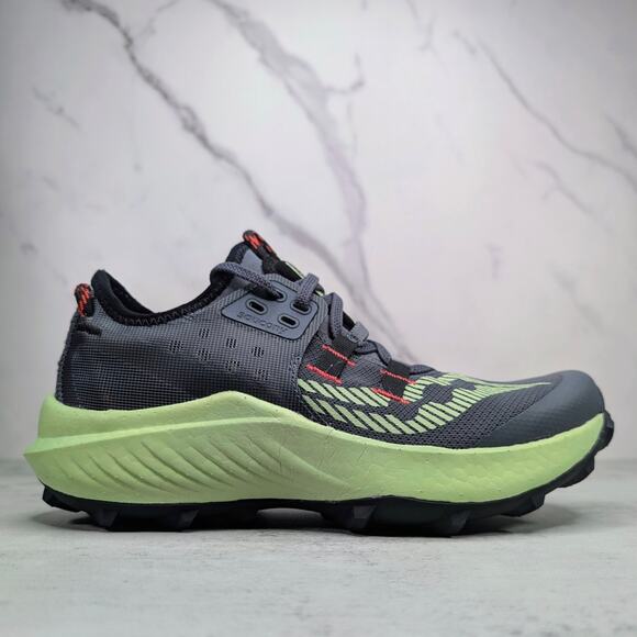 Saucony Endorphin Rift Mens Trail Running Shoes Size 7 Shadow Aurora Hiking - Picture 1 of 8